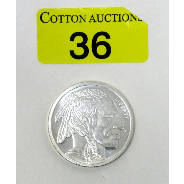 1 Oz .999 Silver USA Golden State Mint Round 