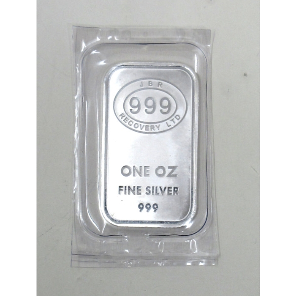 1 Oz .999 Silver JBR Ethically Sourced Bar