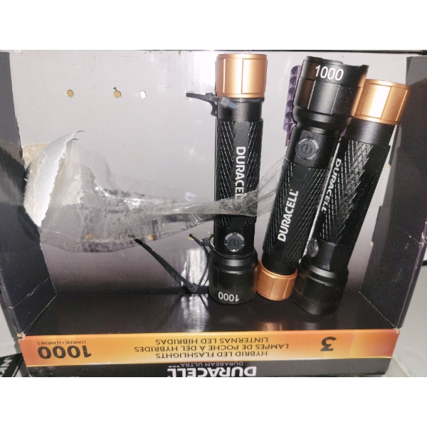 Duracell Hybrid LED Flashlights - Customer Return 