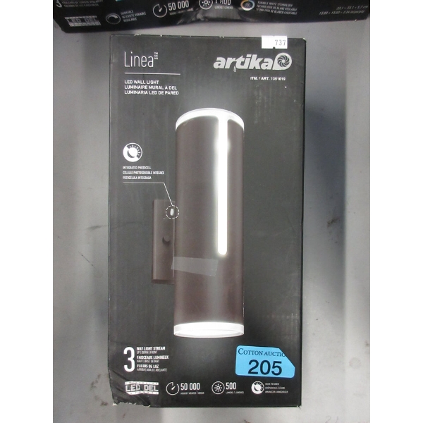 Artika "Linea" LED Wall Light - 3 Way Stream