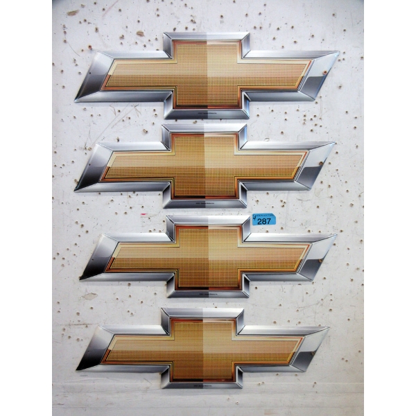 4 New Metal Chevrolet Bow Tie Signs