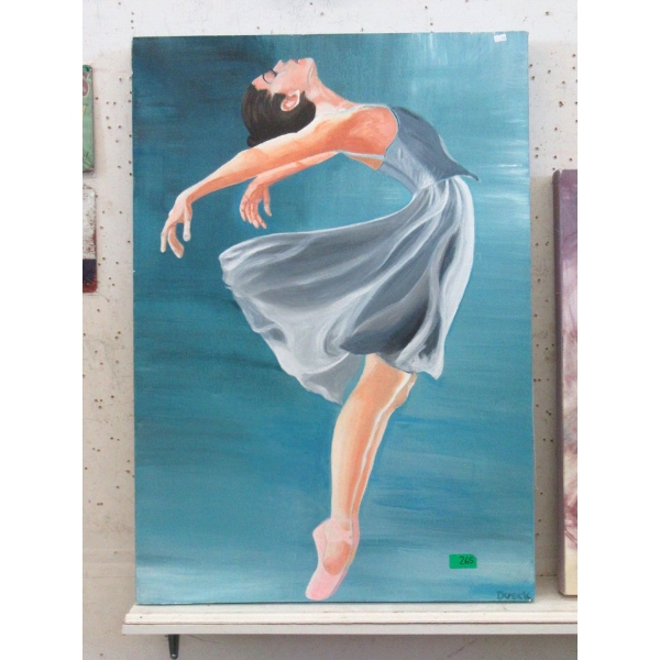 Original Signed Acrylic on Canvas Painting 