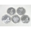 Image 2 : 5 x Silver Clad NUDE Girl Art Round 