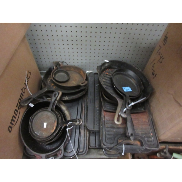 20 Assorted Cast Iron Skillets and Grills