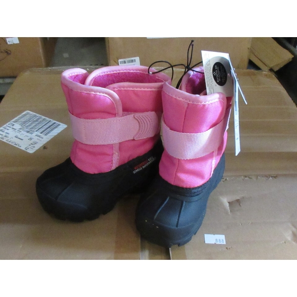 4 New Pairs of Toddler's Pink Winter Boots