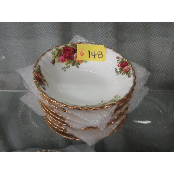8 Royal Albert "Old Country Roses" Fruit Nappies