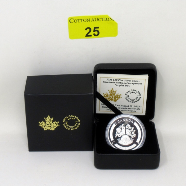 1 Oz .9999 Silver 2023 Celebrate National Indigenous Peoples Day Coin 