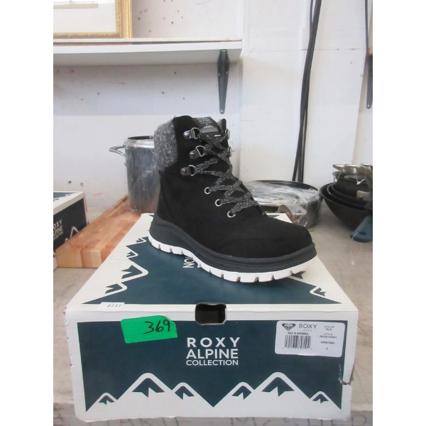 Girl's New Roxy Karmel Black Winter Boots - Size 3