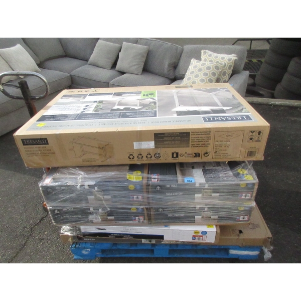 Skid of Customer Return Flat Pack Furniture - As Is