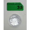 Image 1 : 1 Oz .9999 Silver African Wildlife Elephant Coin 