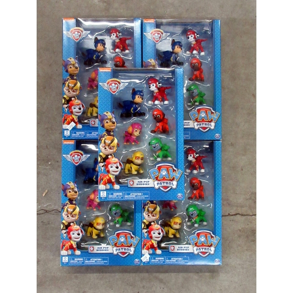 5 New Sets of 6 Paw Patrol  Air Pup Buddies 