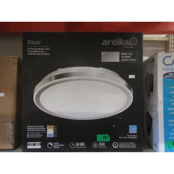 Artika "Altitude" LED Flush Mount Light Fixture