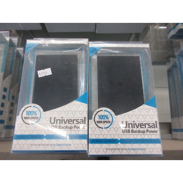 10 Universal USB Power Banks - Black