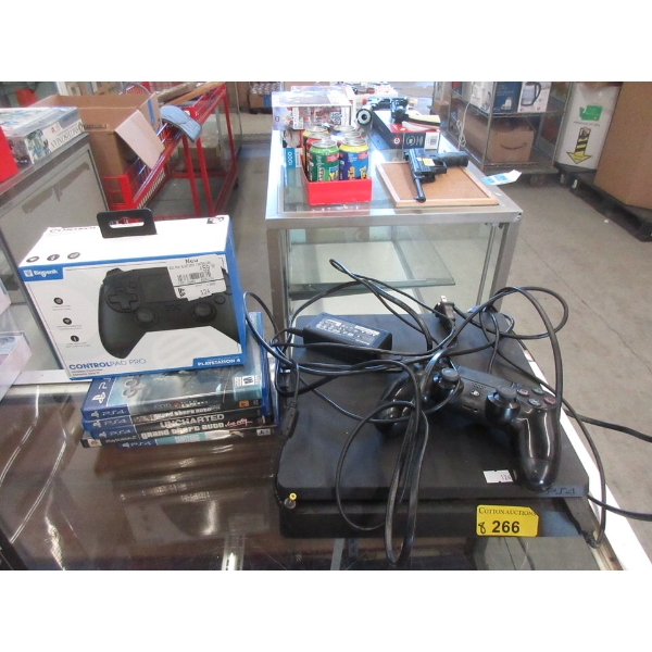 PS4 Game Console with Games & Controllers