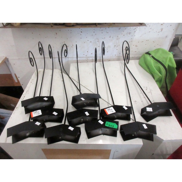 10 Metal Plant Hanger Hooks - 20" Long