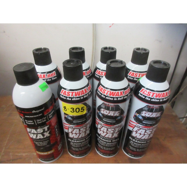 8 Cans of Fast Wax Auto Cleaning Wax 