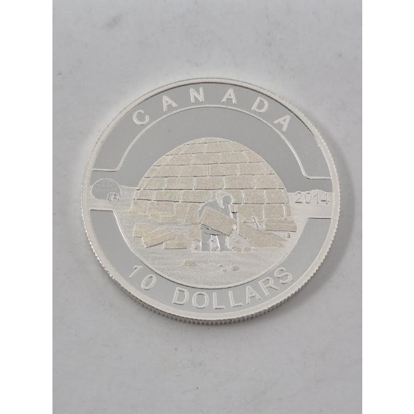 1/2 Oz .9999 Silver 2014 Canada Igloo Coin