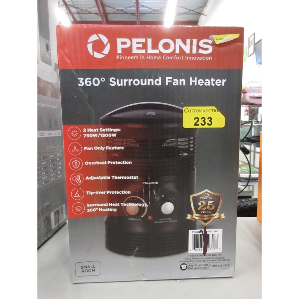 Pelonis 360 Degree Surround Fan Heater