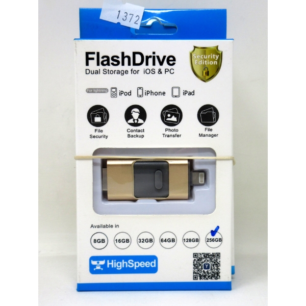 5 New 128GB Flash Drives for Apple Products - Gold 