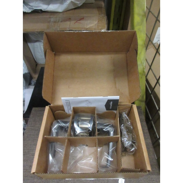 2 New Privacy Lever Door Handles - Rubbed Bronze