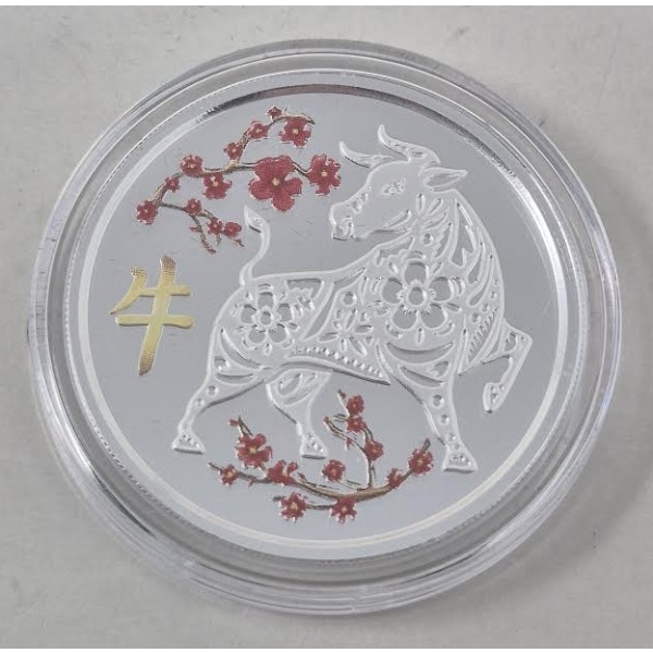 1 Oz .9999 Silver Year of the Ox TD Bank Round