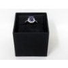 Image 3 : Blue Sapphire & Diamond Sterling Silver Ring 