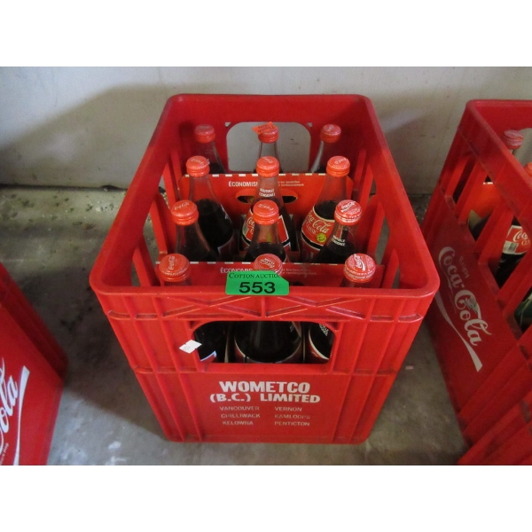 Vintage Wometco Crate with 12 Unopened Pop Bottles