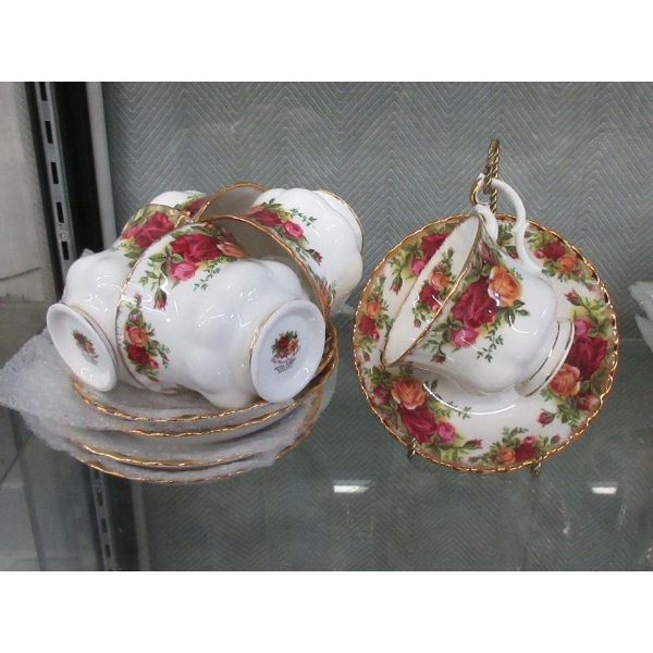 5 Royal Albert "Old Country Roses" Tea Cup Sets