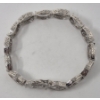 Image 5 : Diamond Studded Scallop Design Tennis Bracelet 