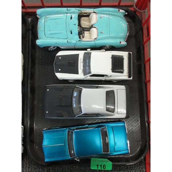 4 Diecast Scale Model Cars- 1:24 Scale