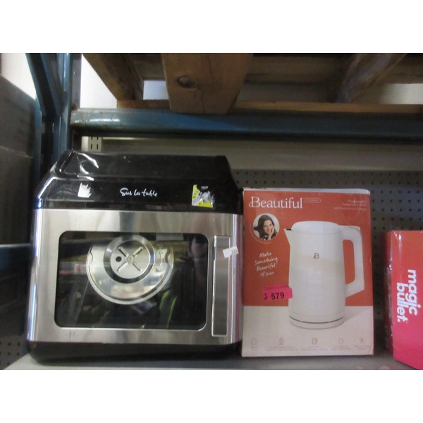 Drew Beautiful Electric Kettle & Sur la Table Air Fryer Oven 