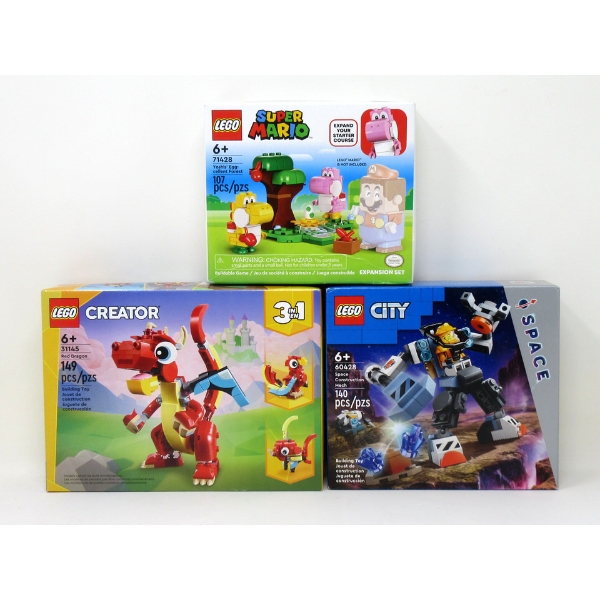 3 New LEGO Building Toy Sets - Age 6+
