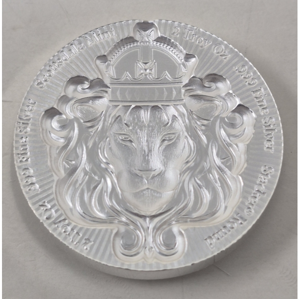 2 Oz .999 Silver Stackable Lion Round 