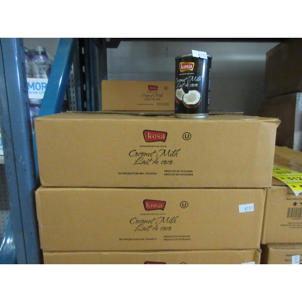 2 Cases of Kosa Canned Coconut Milk - 165 ml