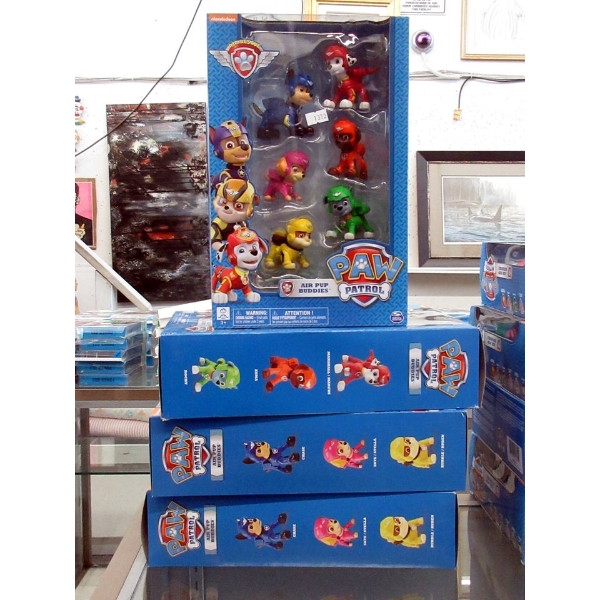 4 New Sets of 6 Paw Patrol "Air Pup" Buddies Toys