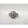 Image 2 : 1 CTW Diamond and Sterling Silver Cocktail Ring - Size 10