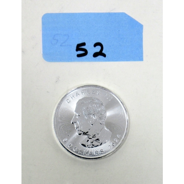 1 Oz .9999 Silver Canada Maple Leaf Coin 