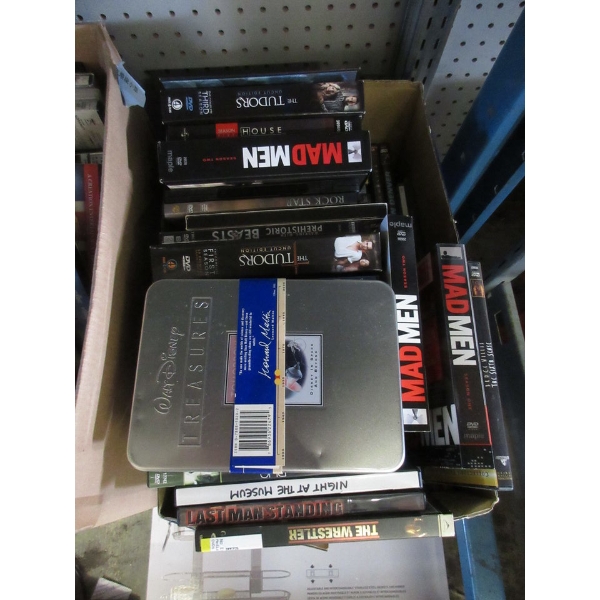 Box of 40+ Assorted DVD Movies & TV Shows