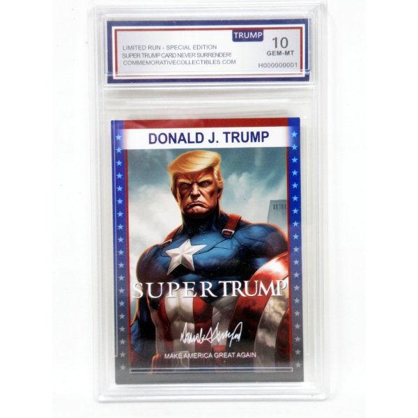 Donald Trump "Super Trump" Graded Trading Card