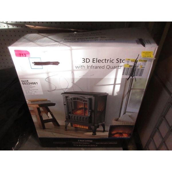 Main Stays 3D Electric Infrared Heater 
