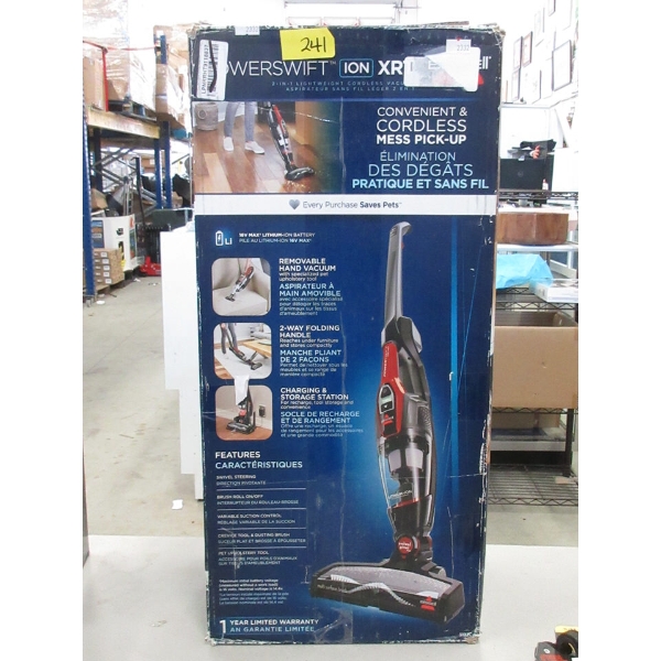 Bissell Powerswift Ion Cordless Stick Vacuum in Box