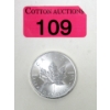 Image 1 : 1 Oz .9999 Silver 2021 Maple Leaf Coin 