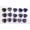 Image 1 : 15 Polished Amethyst Gemstone Hearts
