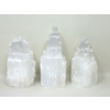 Image 1 : 3 Selenite Crystal Healing Towers - Tallest 6"