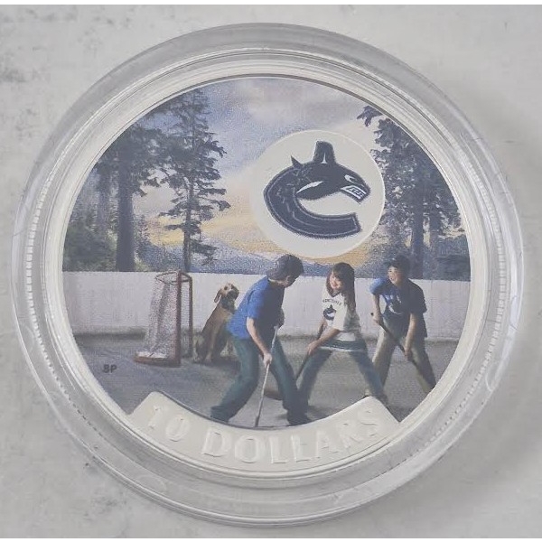 1/2 Oz .9999 Silver Vancouver Canucks Coin