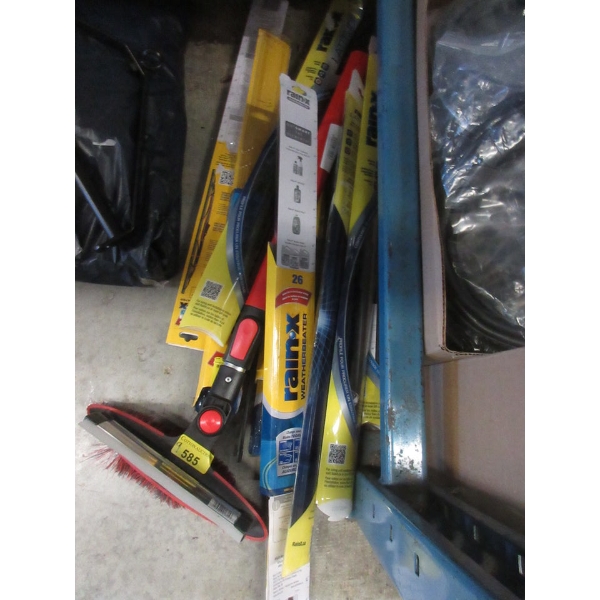Snow/Ice Scraper & 8 Assorted Windshield Wipers