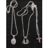 Image 1 : Three .925 Silver Pendant Necklaces - Preowned