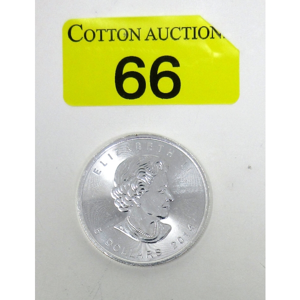 1 Oz .9999 Silver 2014 Maple Leaf Coin 