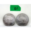 Image 1 : 2 x 1 Oz .999 Fine Titanium Buffalo USA Rounds 