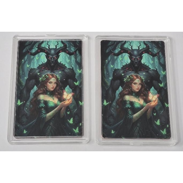 2 x 1 Oz .999 Copper Vixen Series Art Bars